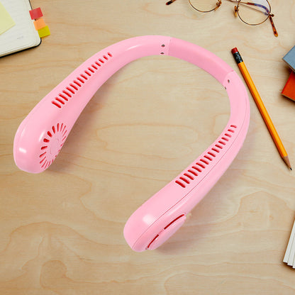 Portable neck fan: holiday hands free bladeless neck fan