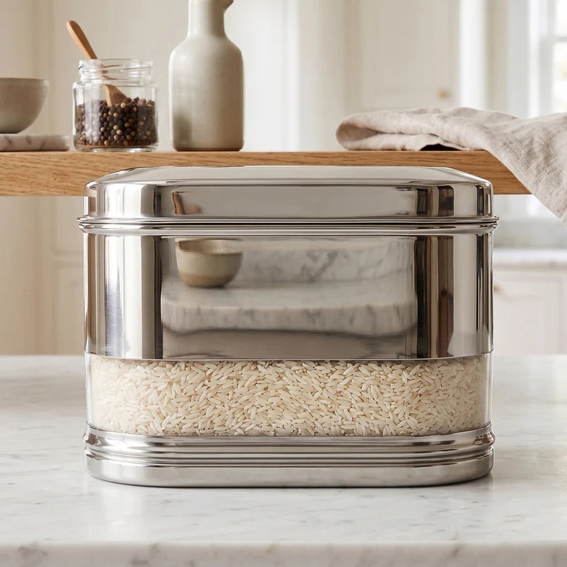 Supermom Stainless Steel Oval Canister 1500 ML - Airtight Storage